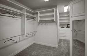walk-in closet oaks development home