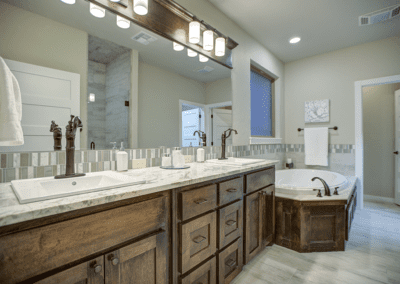 Vanity in Master Bath oaks development home