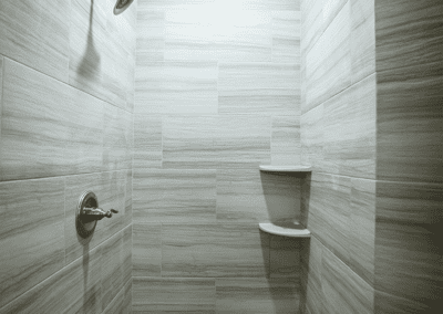 Shower in Master Bath oaks development home